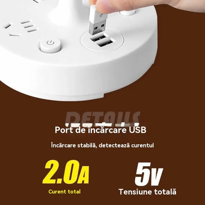 【Kup 1, a 1 dostaniesz gratis】💡Wielofunkcyjna lampka nocna ze wbudowaną listwą zasilającą: praktyczna, stylowa i oszczędzająca miejsce!