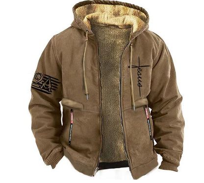 🔥🧥🔥【Pago contra reembolso】【S-5XL】 Chaqueta casual de terciopelo grueso de otoño e invierno para hombre