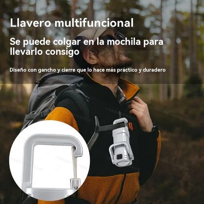 【Compra 2 y llévate 2 gratis】🔥Gran oferta🔥Linterna mini para llave súper brillante e impermeable con salida de 1200 lm