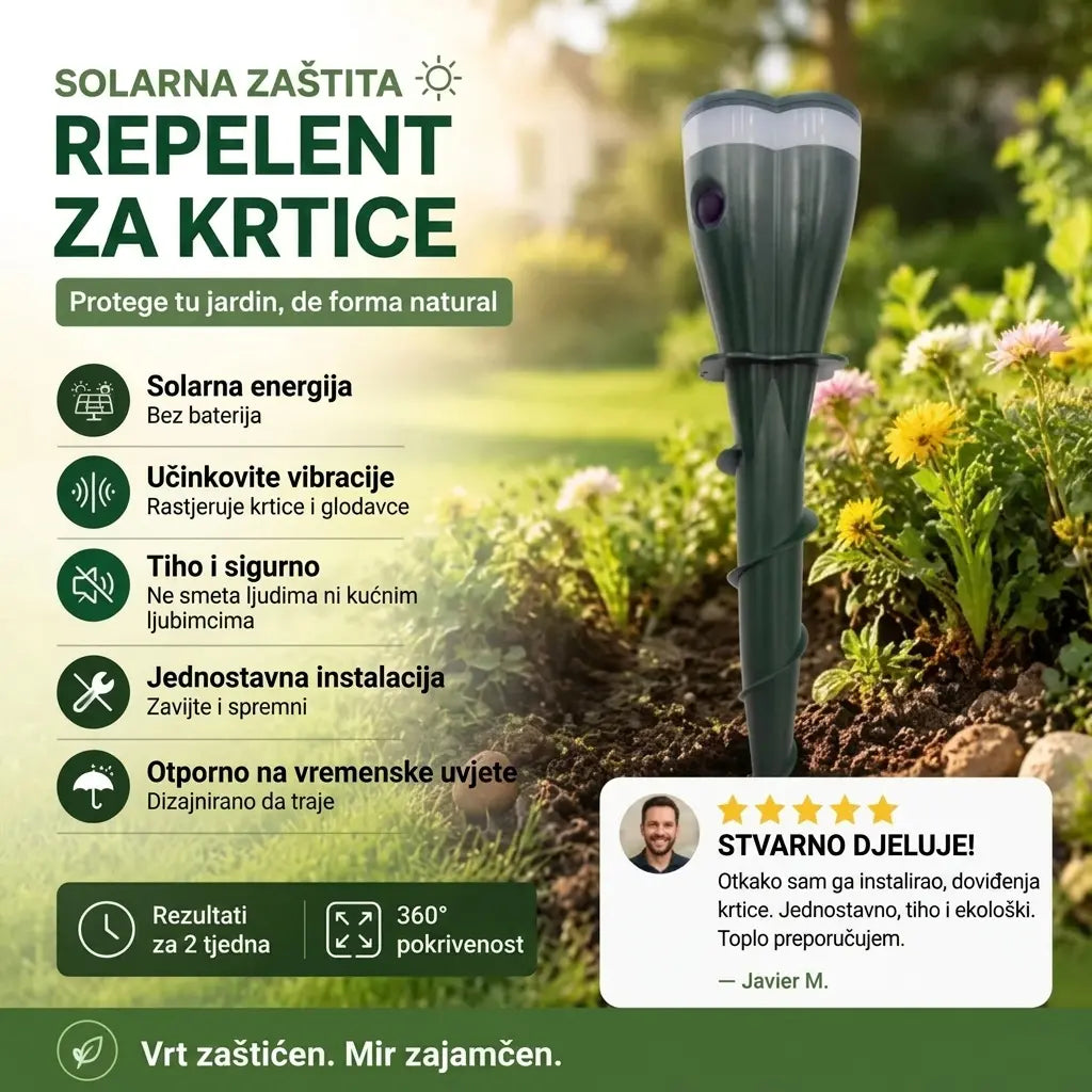 ☘️Proizvod na akciji - 50% popusta ☘️ Solarni i vodootporni repelent za životinje