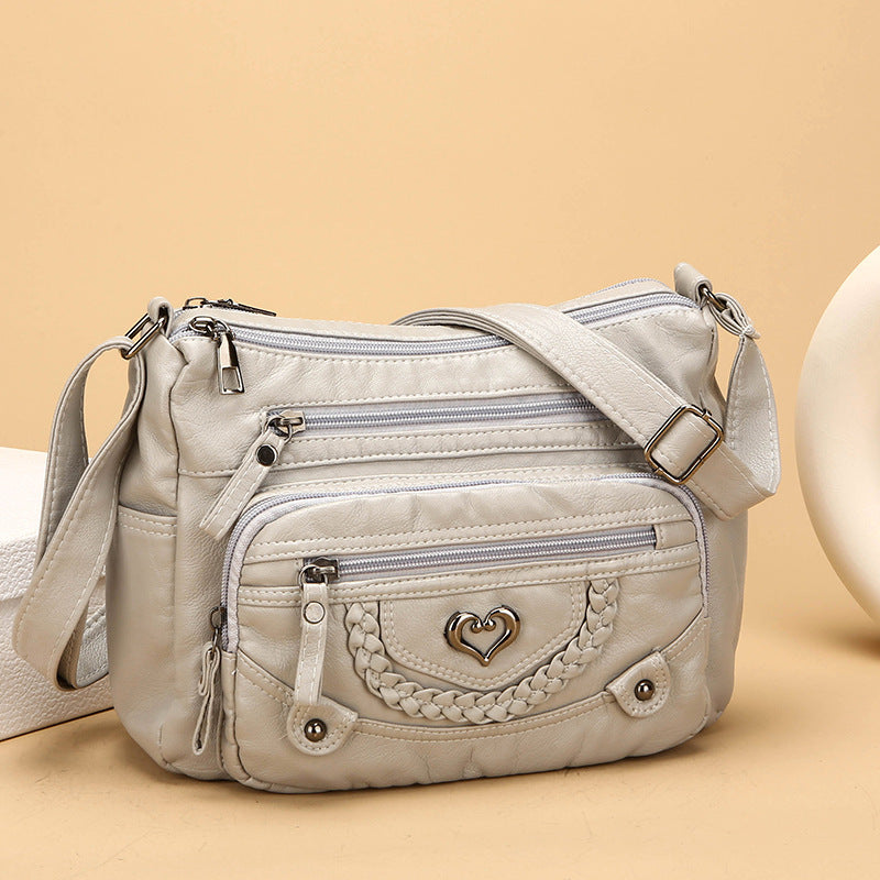 💐50% POPUSTA! 🎁Ženska mekana PU torba preko tijela – Više džepova za savršenu organizaciju 👜🔑