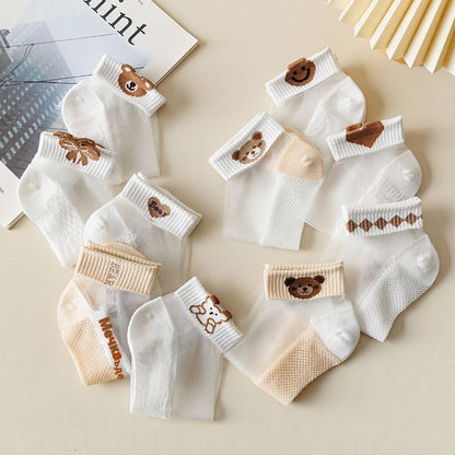 🧦Opakowanie 10 par🧦✨ Nowe letnie, wyjątkowo cienkie, modne skarpety z jedwabiu lodowego – chłodne, oddychające i nie uciskające.