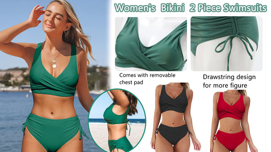 👙【Descuento en nuevos productos】🌴【S-3XL】Nuevo traje de baño bikini para mujer de color sólido simple, de secado rápido, cómodo y transpirable para el verano de 2025.