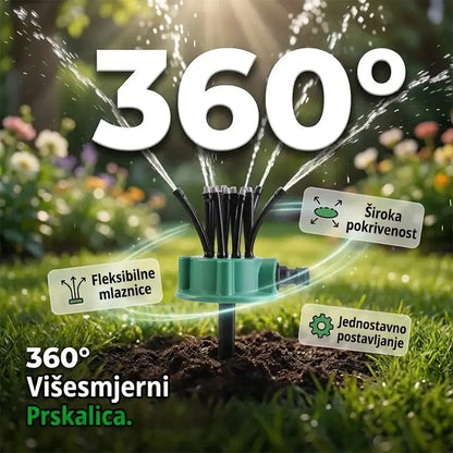 ✨ Automatski vrtni raspršivač s više glava od 360°