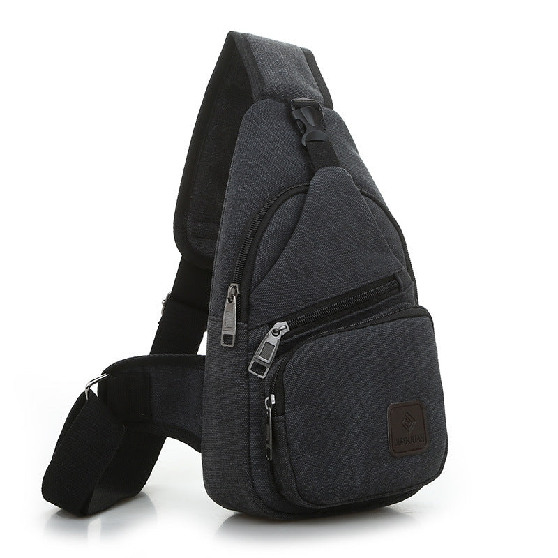 Bolso Bandolera Hombre Impermeable, Mochila Pecho Multifuncional con Múltiples Compartimentos para Viaje y Uso Diario