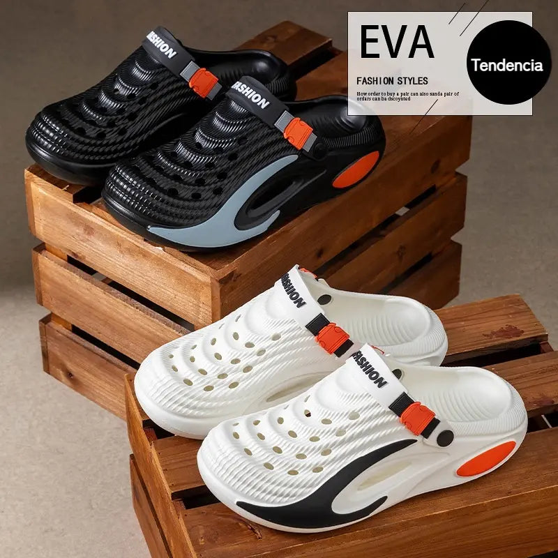🔥【Rabat 50%】👟 🌬️ Sandalias universales para hombre con suela gruesa de EVA: antideslizantes, superligeras y transpirables, ideales para la playa, el deporte y el uso diario 🏃‍♂️