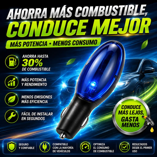Ahorrador de combustible para el coche: Ahorra combustible, mejora la potencia y reduce el consumo en la conducción diaria.