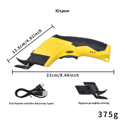 Nové elektrické nožnice na strihanie látok a kobercov s indikátorom výkonu.