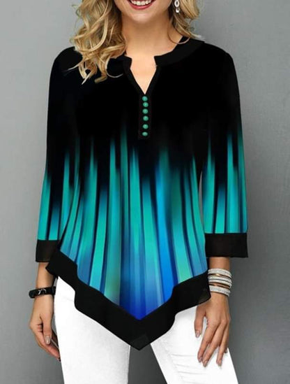 🔥Hit Sprzedaży 【Rabat 50%】👚【S-5XL】2026 Nowa elegancka i stylowa koszula z nadrukiem dla kobiet