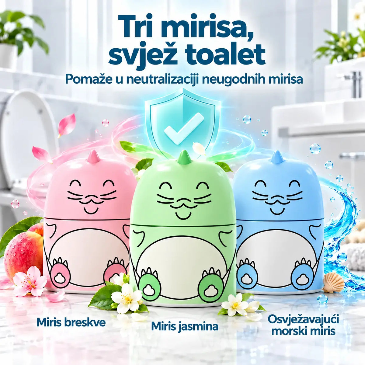 Nabavite sredstvo za čišćenje WC-a u pola cijene! 💥 【Set od 3 komada】 Jedno pakiranje traje za 2000 ispiranja – recite zbogom ručnom čišćenju WC-a. ❤