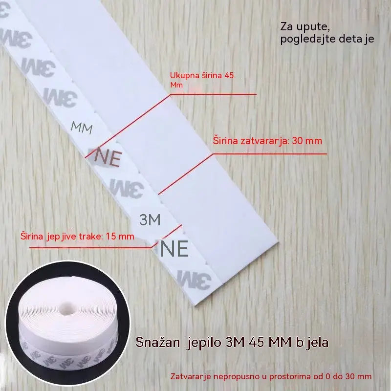 🚪【5M】 PVC brtvena traka za vrata – otporna na prašinu i propuh