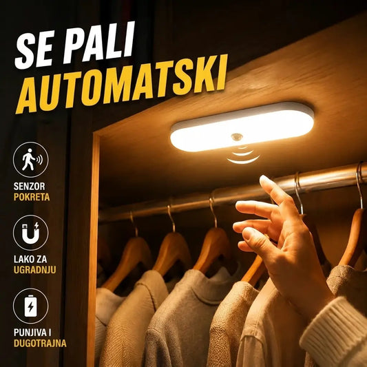 【Kupite 1 i dobijte 1 gratis】🏡💡Pametno LED svjetlo sa senzorom prisutnosti, jednostavno za punjenje i praktično.
