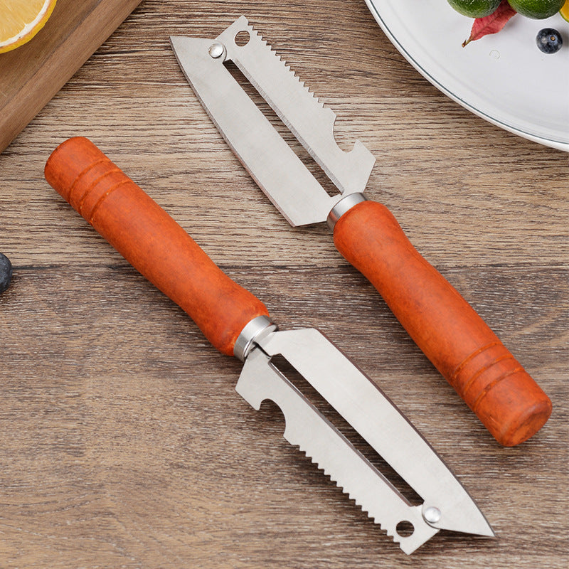 🥕【Kup 1, dostaj 1 za darmo】2 sztuki za 99 zł✨ Wielofunkcyjna obieraczka kuchenna: Wykonana ze stali nierdzewnej z ergonomiczną rączką, idealna do owoców, warzyw i mięsa 🔪