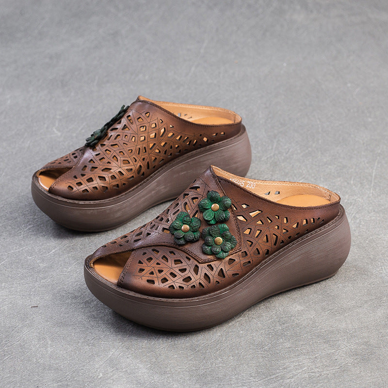 👡【35-40】Nove retro sandale iz 2026. s debelim potplatom i ribljim ustima