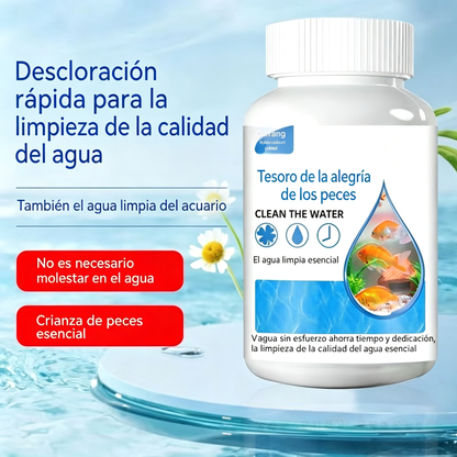 🐟【300 tabletas】💧 Tabletas efervescentes para limpiar el agua de acuarios y estanques, tabletas oxigenantes para acuarios 🔥