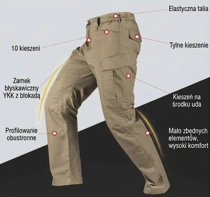 🔥【50% Promocji】🔥 [S-5XL] Ulepszone wodoodporne spodnie taktyczne wojskowe