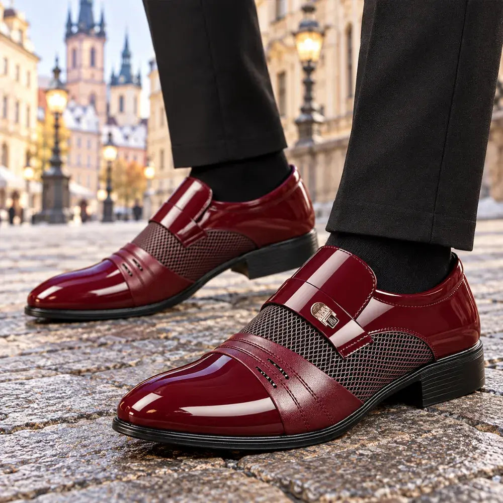 ✨🔥【38-48】2026 nowe męskie skórzane buty biznesowe ręcznie robione ze skóry