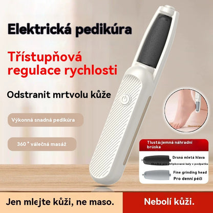 🦶🛁✨🔥【Horký prodej】Přenosný elektrický pilník na paty, exfoliační a multifunkční přístroj na péči o nohy