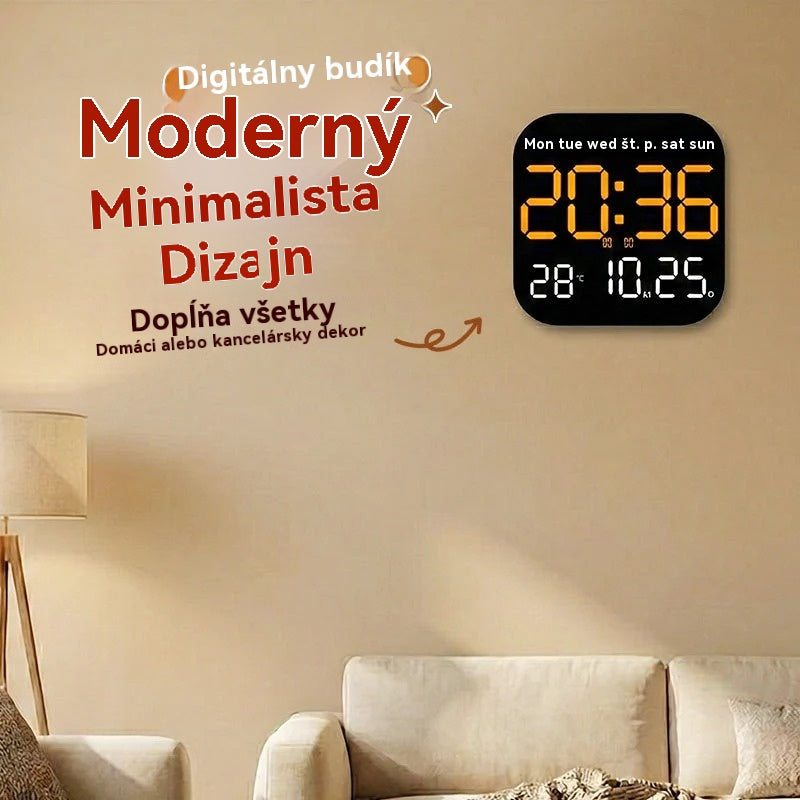 🔥Top hit 【Zľava 50%】🕰️ Predaných viac ako 50 000 kusov! Digitálne hodiny do domácnosti a kancelárie – jemné budenie, rozlúčte sa s rušivými budíkmi!