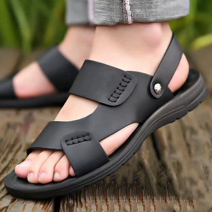 🔥【Rabat 50%】✨【37 ~ 47】 Męskie, ręcznie robione, skórzane sandały plażowe w nowym stylu