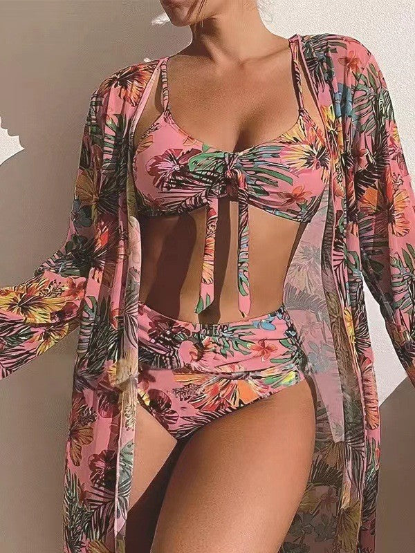 🔥Top hit【Zľava 50%】 ☀️👙【S-2XL】2026 Nová trojdielna letná plavková súprava