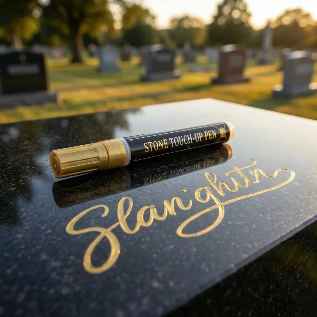 【Kup jeden, drugi otrzymasz gratis】🖍️Wodoodporny i odporny na blaknięcie pisak do naprawy oraz odnawiania napisów na płytach kamiennych.