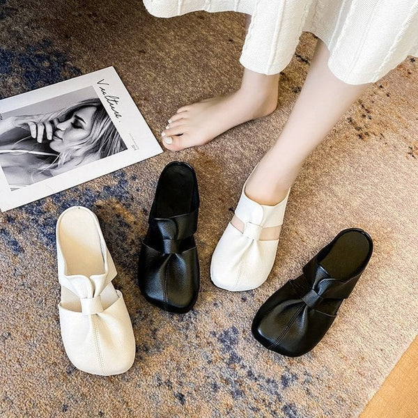 🔥【Rabat 50%】👡👡【35-42】Sandały retro damskie letnie płaskie kapcie