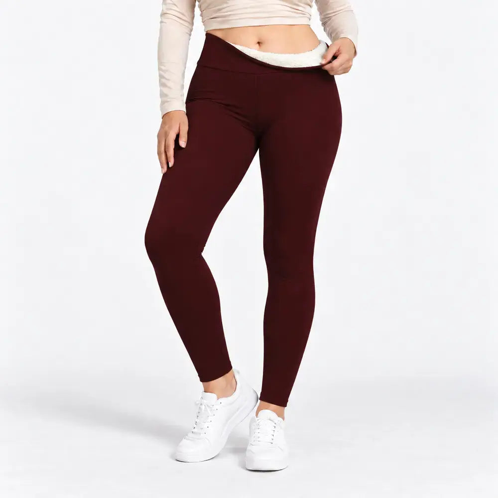 【S-2XL】Leggings térmicos de invierno de cintura alta con efecto moldeador de abdomen