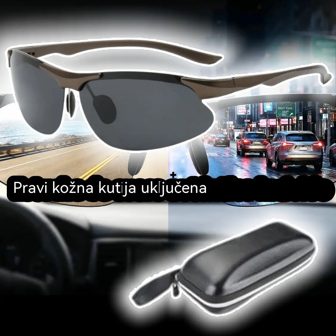 🔥【Popust 50%】🕶️Polarizacijske fotokromatske naočale za vožnju danju i noću 🚗