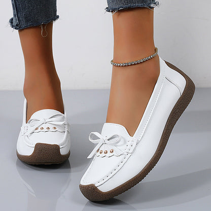 【35-44】 2025 pantofi casual din piele de damă în stil nou, talpă moale, suprafață moale 3924232