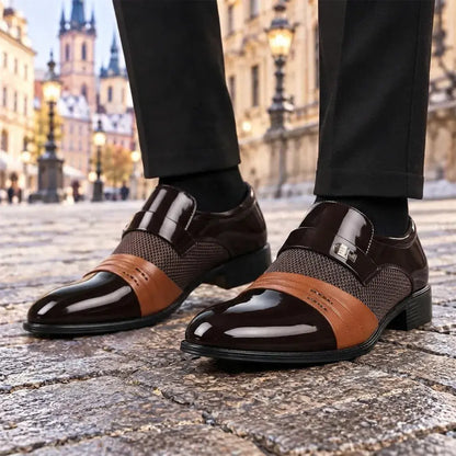 ✨🔥【38-48】2026 nowe męskie skórzane buty biznesowe ręcznie robione ze skóry