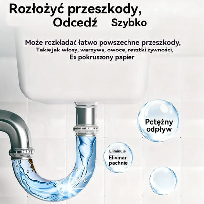 🛁💦【50%OFF】🌟Środek do czyszczenia zlewów i odpływów - Gęsta piana z ekstraktów i rozkładających się enzymów.