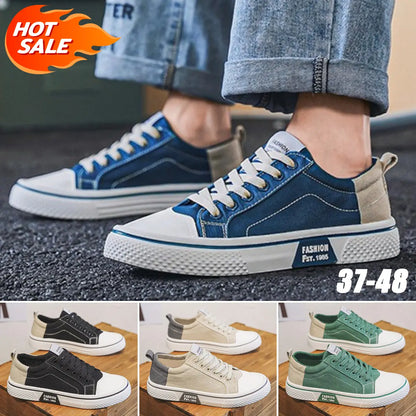 ✨✨👟 (37-48) Męskie letnie buty płócienne, wygodne i oddychające, z miękką podeszwą i uniwersalne.