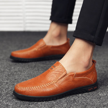 🔥👞【39–44】Nové pánske módne voľnočasové topánky z hovädzej kože, model 2026