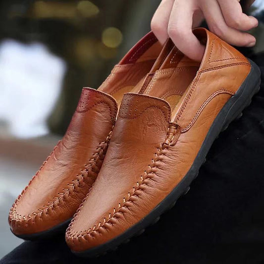 🔥👞【39–44】Nové pánske módne voľnočasové topánky z hovädzej kože, model 2026