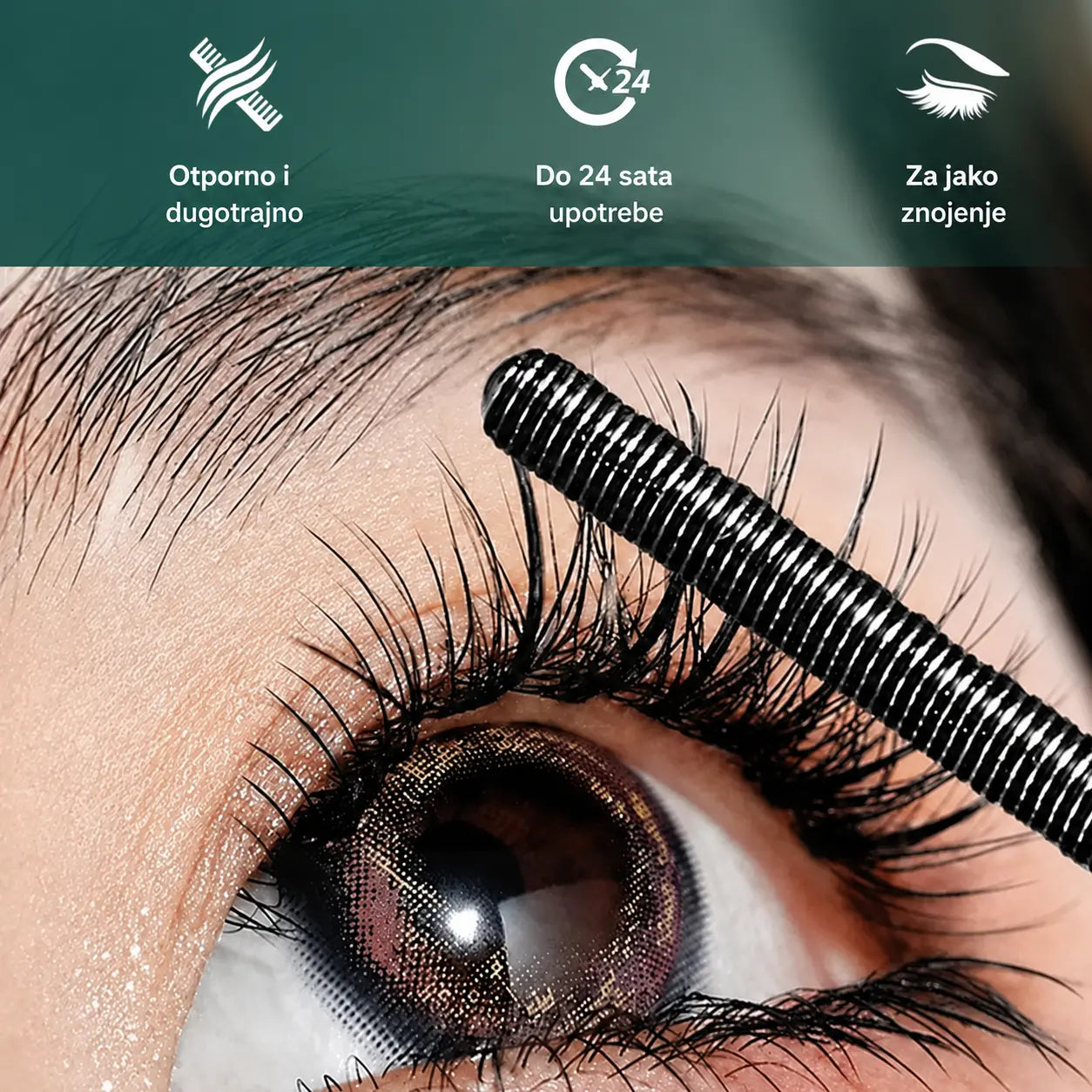 💥🔥【2 komada】—🤩Najpopularnija opcija🔥Posebna ponuda 2026🔥Set maskare i uvijača za kosu za super produljenje