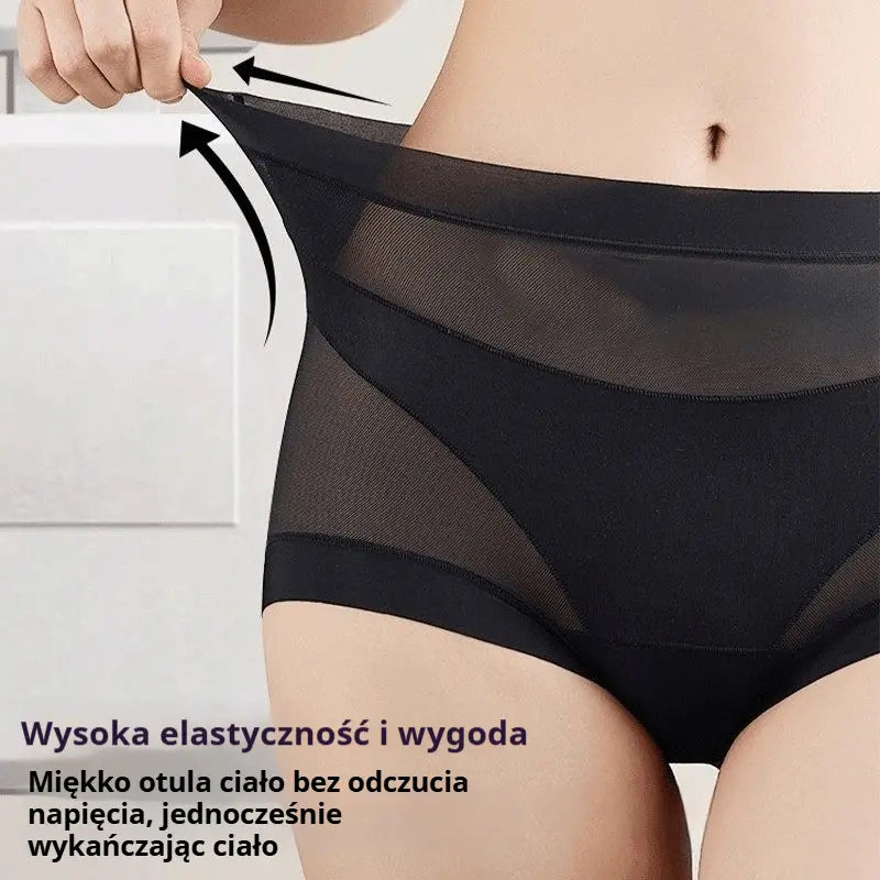 🔥🩲【Kup 1, otrzymaj 5】(6 sztuk) Ostatni dzień - 50% zniżki - Majtki modelujące brzuch z wysokim stanem i antybakteryjne