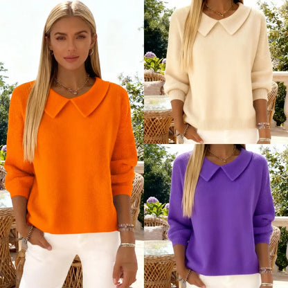 🔥【S-3XL】💛Cómoda blusa de manga larga con cuello en V, otoño/invierno 2026