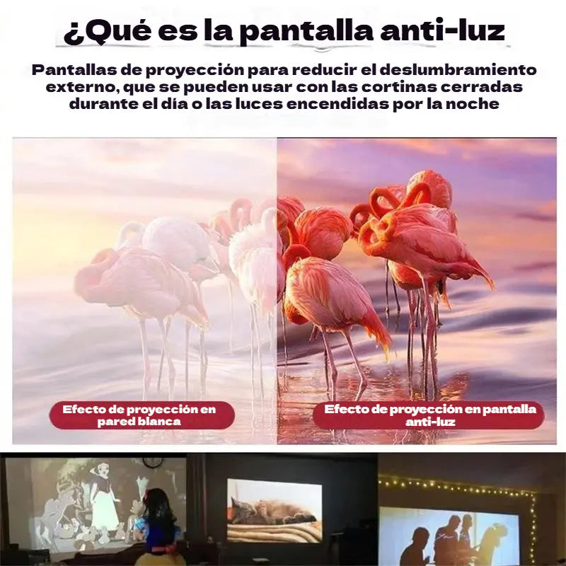📢📺 Matowa biała ekran projekcyjny wysokiej rozdzielczości, zapewnia immersyjne kinowe wrażenia w domu 🎬🌟