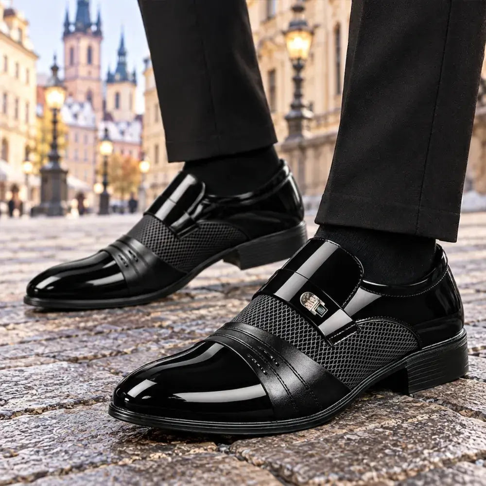 ✨🔥【38-48】2026 nowe męskie skórzane buty biznesowe ręcznie robione ze skóry