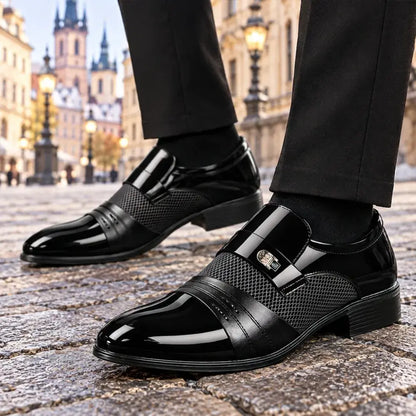 ✨🔥【38-48】2026 nowe męskie skórzane buty biznesowe ręcznie robione ze skóry