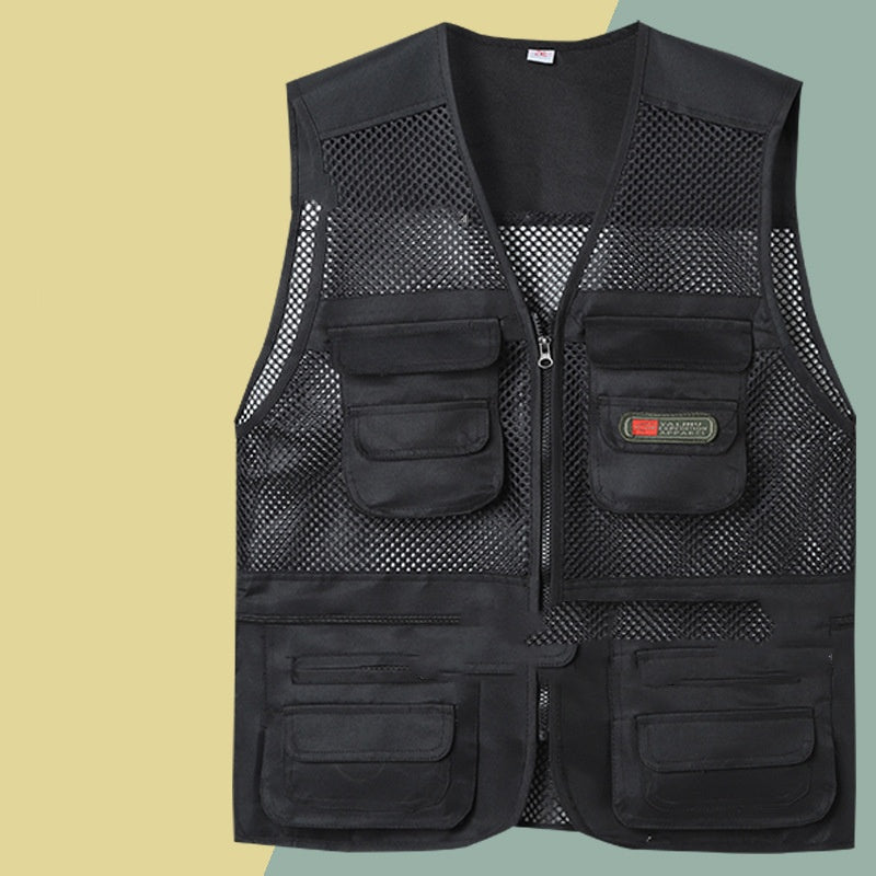 😎【XL-4XL】【55-100kg】Chaleco sencillo y funcional con múltiples bolsillos