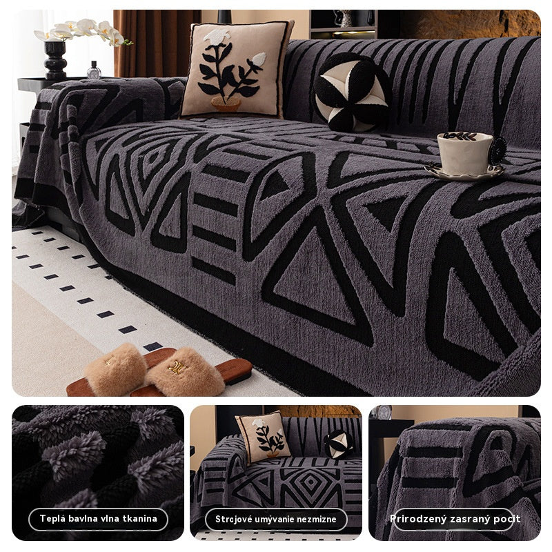 🛋️zľava 50% 🎉 Mäkký, protišmykový plyšový poťah na pohovku🍂【180*130 cm】