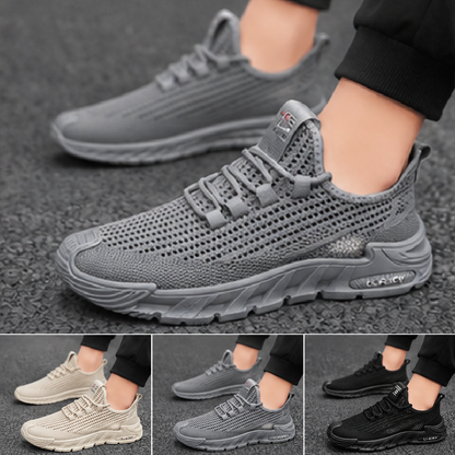 【39-44】🔥Nuevas zapatillas de hombre transpirables de malla perforada con suela flexible para una mayor comodidad al caminar💨