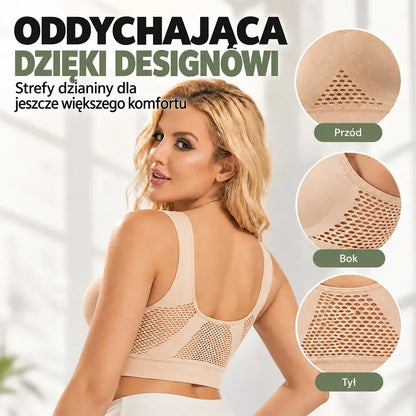 🥰【Zestaw 4-częściowy】Oddychający i stylowy biustonosz sportowy ❤️【40–120 kg】
