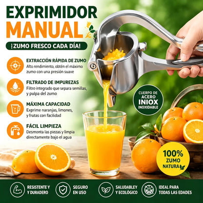 Exprimidor manual de aleación de aluminio extruido