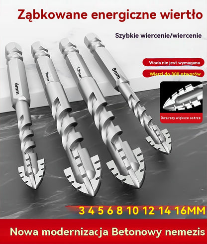 🔥Hit Sprzedaży 【Rabat 50%】🥇【3+4+5+6+8+10+12】Wiertło mimośrodowe 7. generacji z supertwardej stali wolframowej z ząbkowaną krawędzią