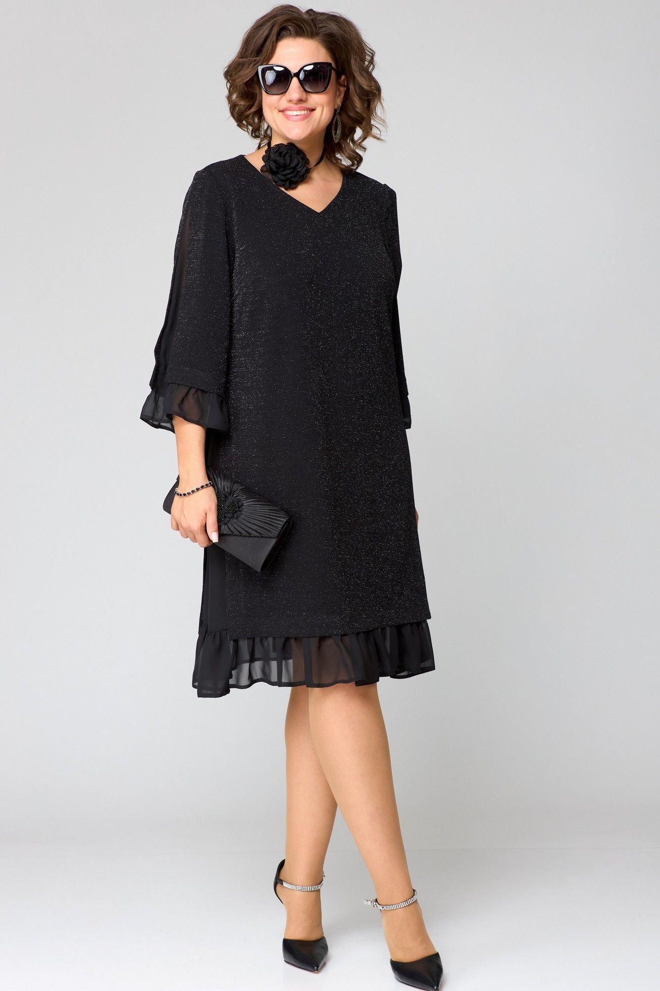 ✨️【S-5XL】💃2025 rochie nouă, de înaltă calitate, elegantă și confortabilă, de culoare uni