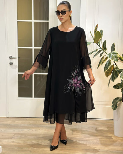 🔥【Cumpărați 1 obțineți 1 gratuit】【S-5XL】👗Rochie nouă de slăbit din șifon