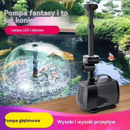 ⛲️Fontanna ogrodowa, staw rybny z pompą zanurzeniową do aquascape (nadaje się do wody o głębokości poniżej 40 cm)
